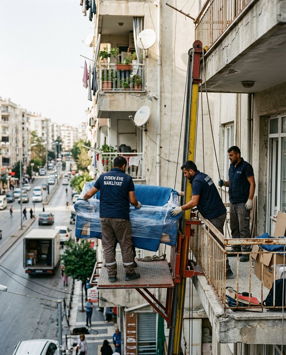 Balkon hizasına taşıma asansörü kurulumu