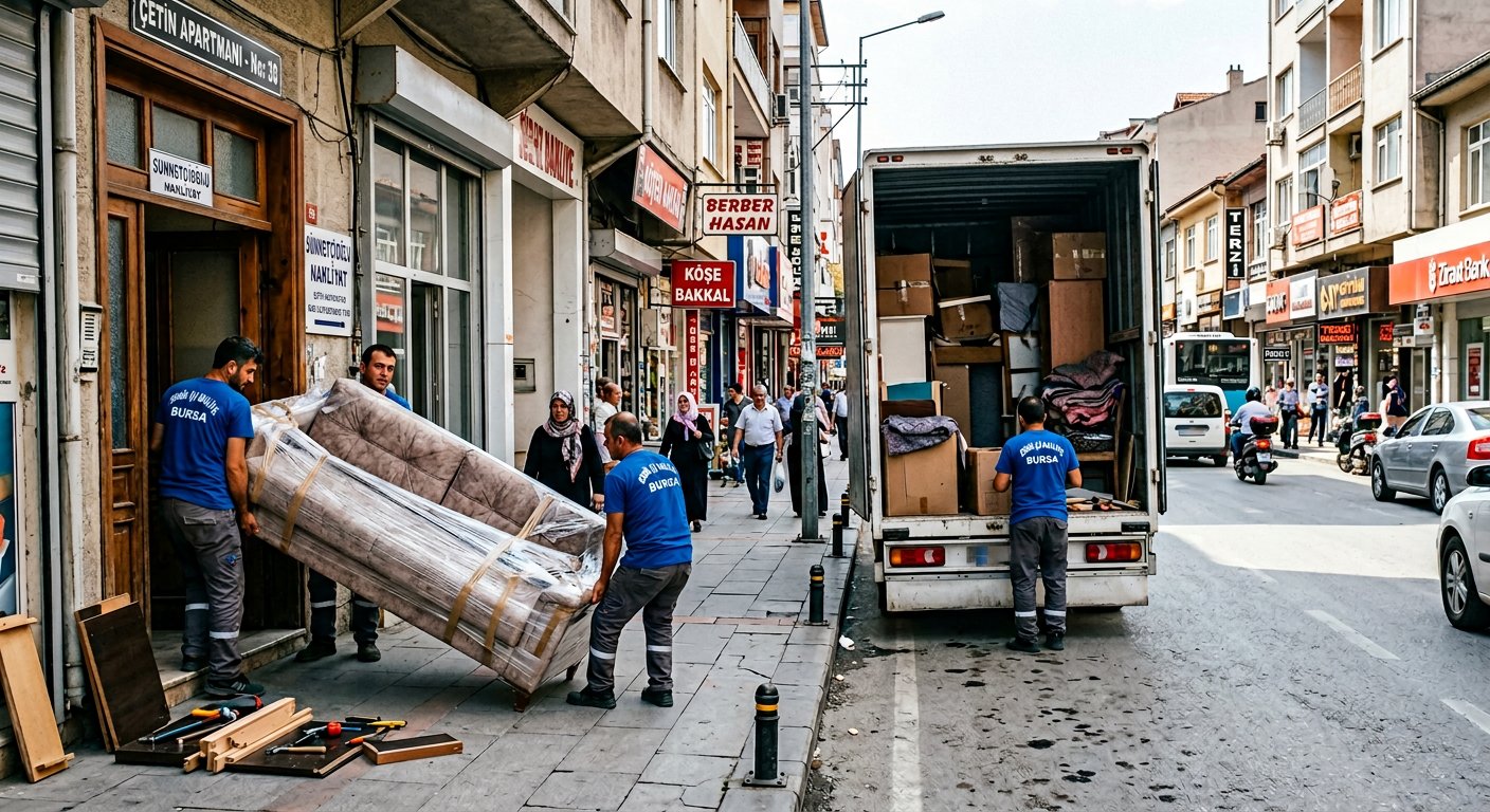 Bina kapisindan buyuk kanepe cikarma - Koli Taşıma