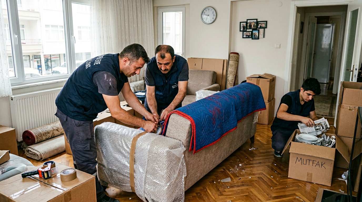 Mutfak esyasi paketleme - asansörlü nakliyat